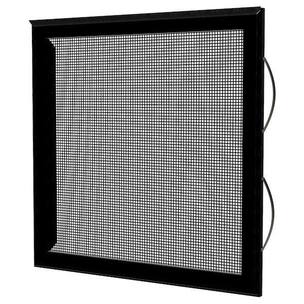 Ritescreen 15 in W x 45 in H Double-Hung Window Screen, DH6, Charcoal Fiberglass Mesh, Black DH6-L48-MSFG-L00-H45-W15 - main